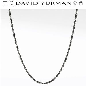 David Yurman Stainless Steel Small Box Chain 13.66g